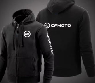 2024 Spring Autumn Cfmoto Logo Print Popular Solid Color Zipper Hoodies