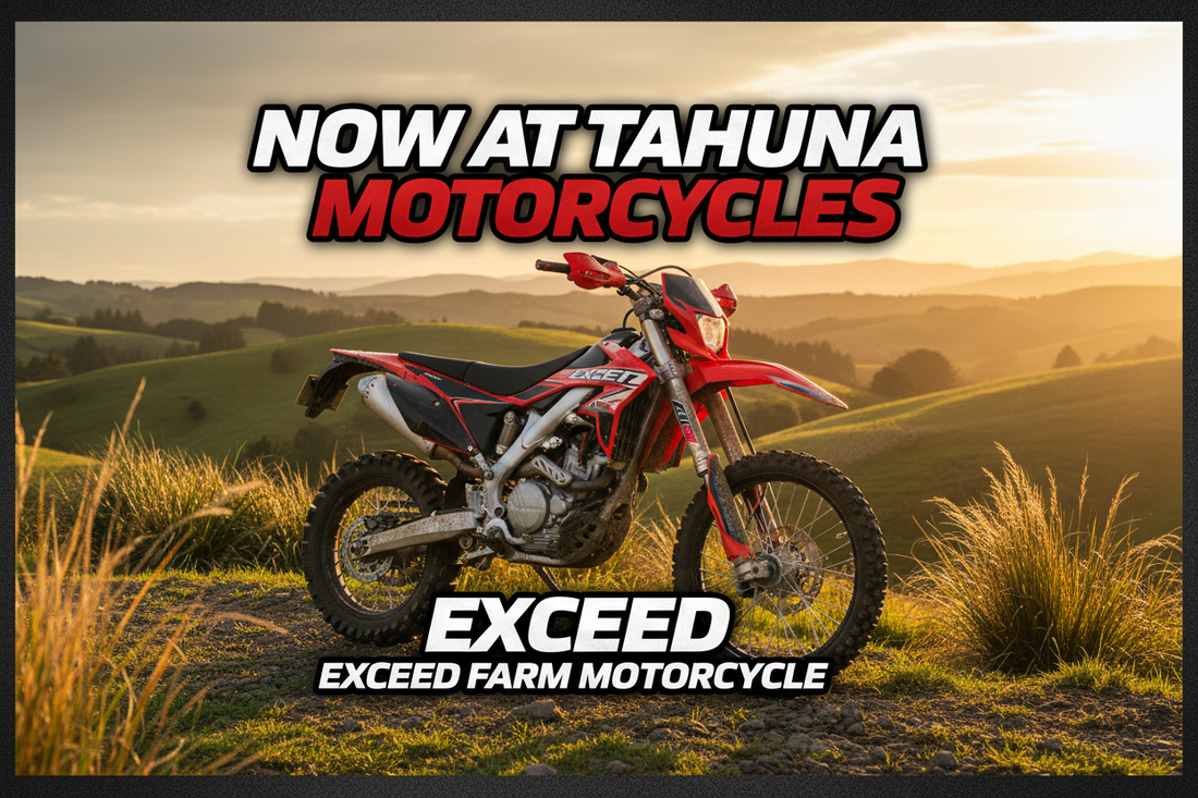 The Exceed Farm Motorcycle Range Is Now at Tahuna Motorcycles