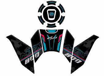 CF Moto Road Bike graphics 800 mtx standout from the bunch