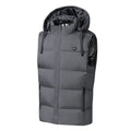 Men's 7-Zone Electric Heating Vest | Hooded Sleeveless Thermal Coat | No Power Bank