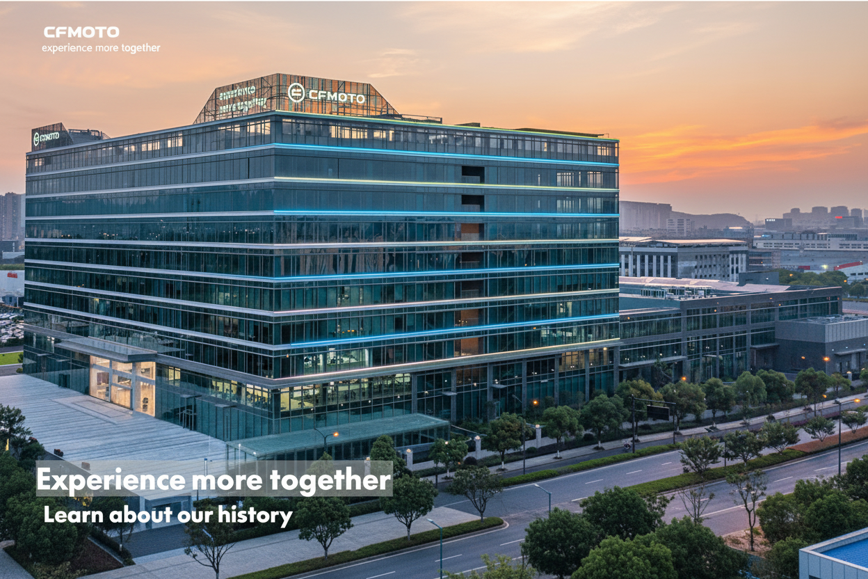 CF Moto headquarters promotional banner