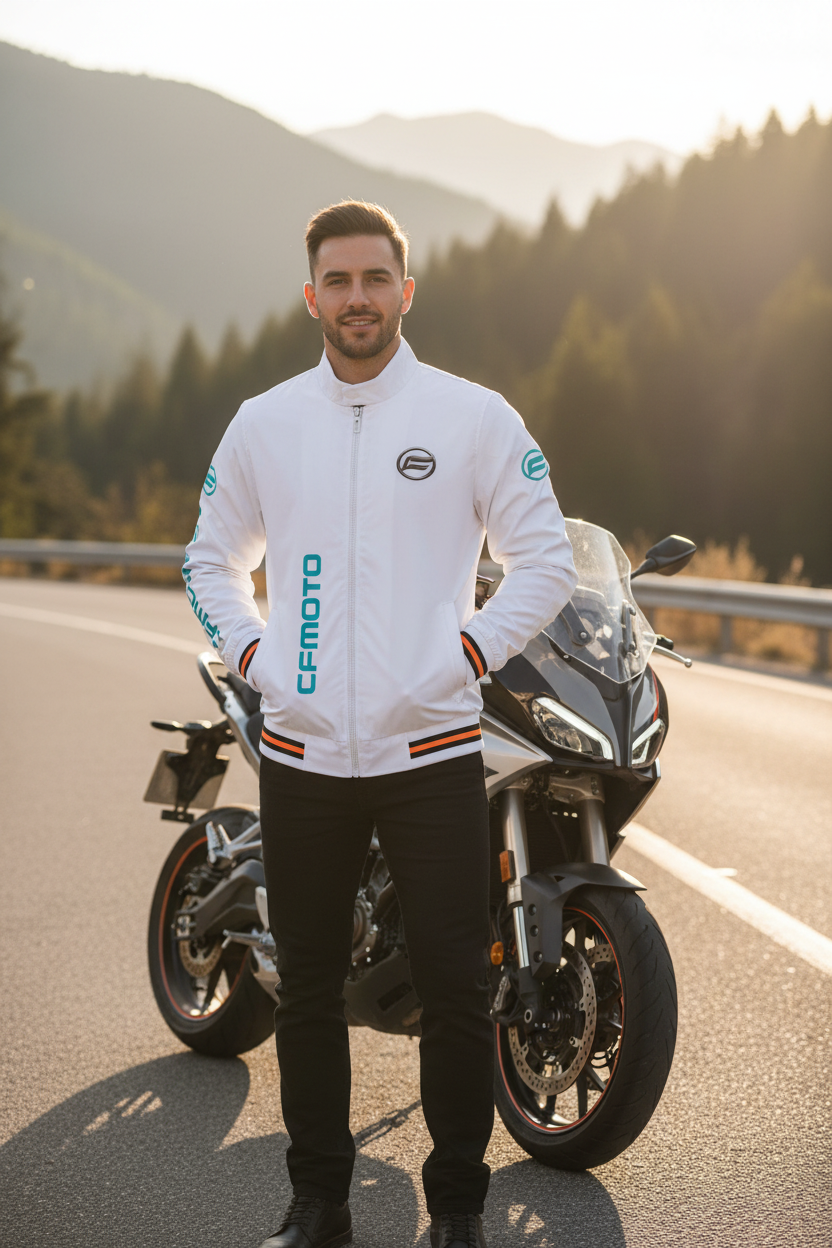 CF Moto Jacket - Male Model