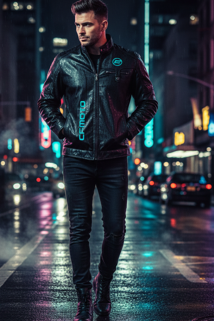 CFMOTO Black Jacket Urban Night