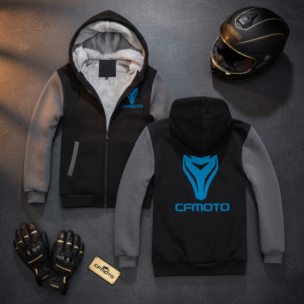 CFMOTO hoodie flat lay