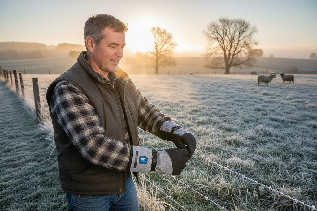 Outdoor Worker Heated Gloves
